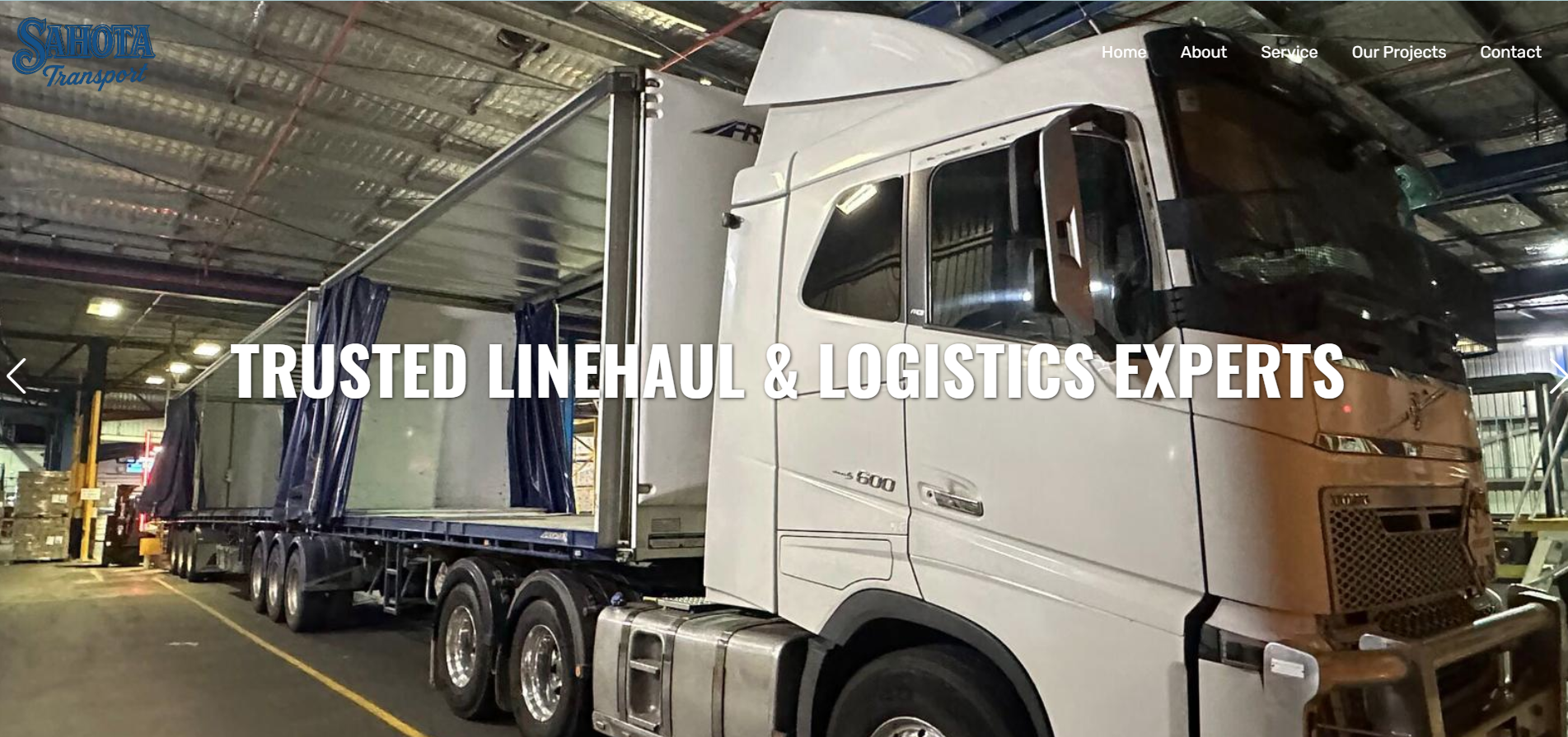 Sahota Transport website - Victoria logistics SEO-optimized web design